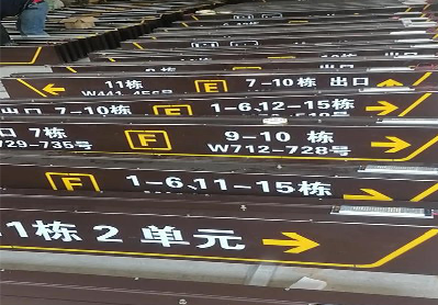 巴南广告标识中，常见的几种安装方式。